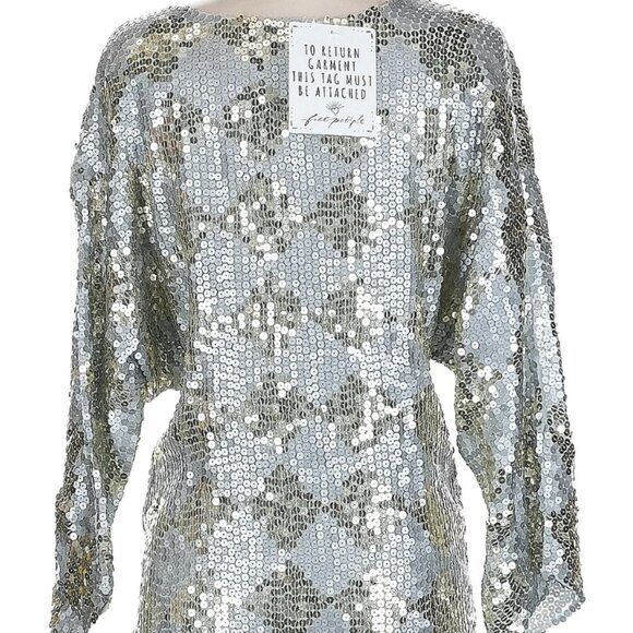 Jen’s Pirate Booty X Free People Checkered Sequin Mini Boombox Dress NWT $352 - Picture 5 of 8